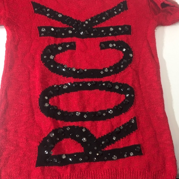 Justice “ROCK” short sleeve sweater - Picture 3 of 6